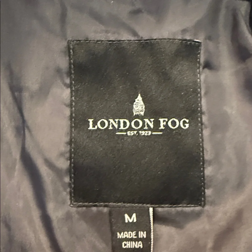 London Fog Men’s wool Charcoal coat